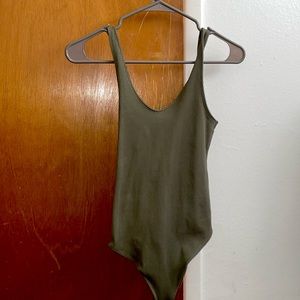 Abercrombie & fitch soft collection XS green bodysuit